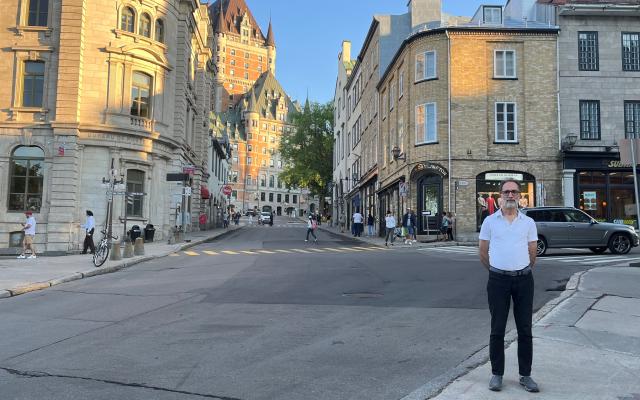 Behr in Quebec City on vacation